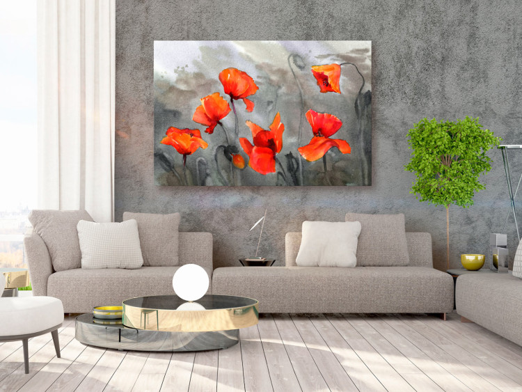 Canvas Poppies (Watercolour) 97976 additionalImage 3