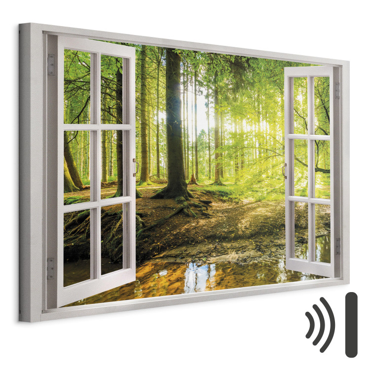 Canvas Print Window: View on Forest 105186 additionalImage 8