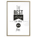 Poster The Best Things in Life Are Free - black and white composition with texts 114686 additionalThumb 14