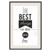 Poster The Best Things in Life Are Free - black and white composition with texts 114686 additionalThumb 18