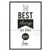 Poster The Best Things in Life Are Free - black and white composition with texts 114686 additionalThumb 24