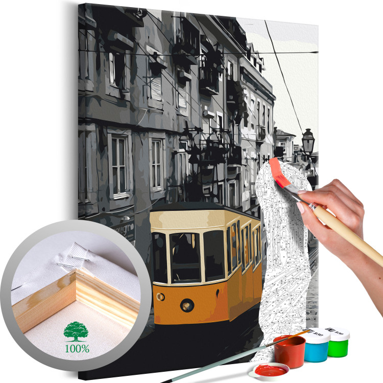 Paint by Number Kit Tram in Lisbon 117186