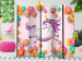 Room Separator Flexible Unicorn II - whimsical unicorn with a colorful background and flowers 117386 additionalThumb 4