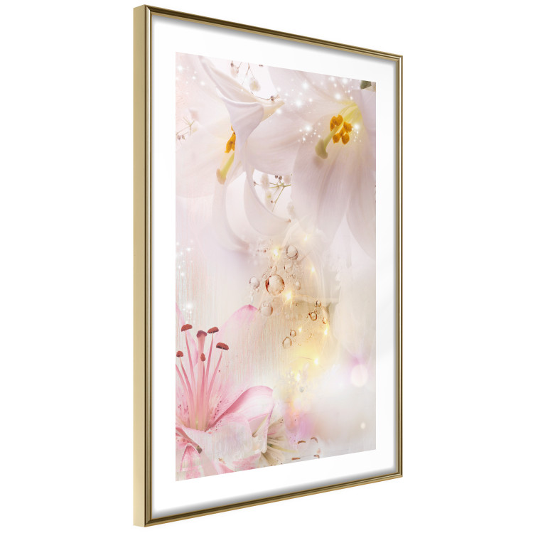 Wall Poster Lilac Paradise - colorful composition with floral motif and water droplets 117886 additionalImage 5