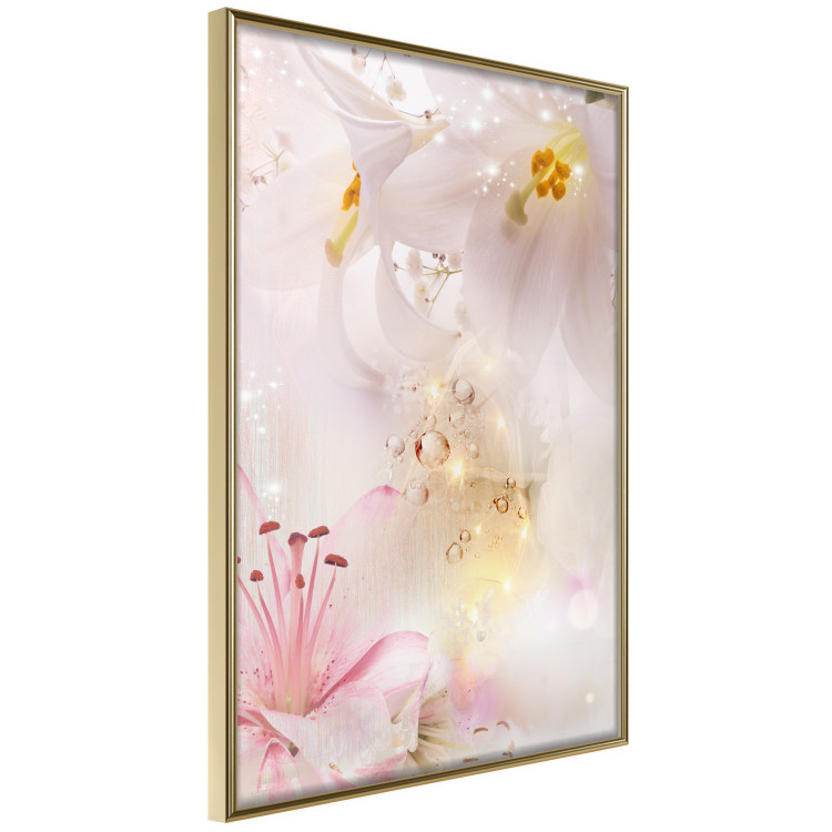 Wall Poster Lilac Paradise - colorful composition with floral motif and water droplets 117886 additionalImage 11