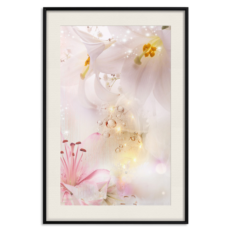 Wall Poster Lilac Paradise - colorful composition with floral motif and water droplets 117886 additionalImage 18