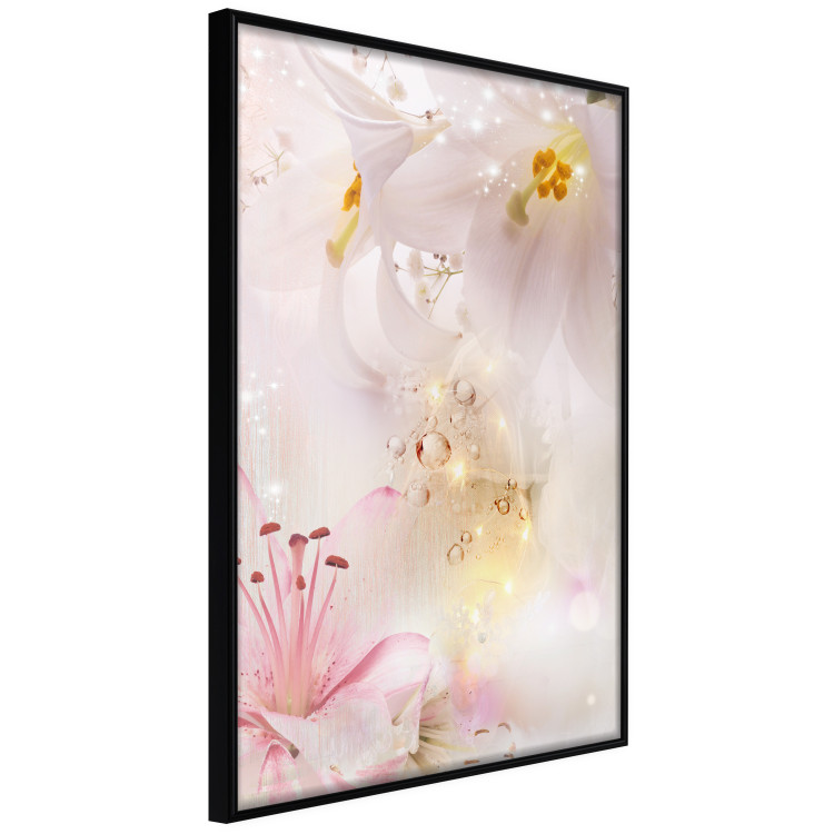 Wall Poster Lilac Paradise - colorful composition with floral motif and water droplets 117886 additionalImage 11