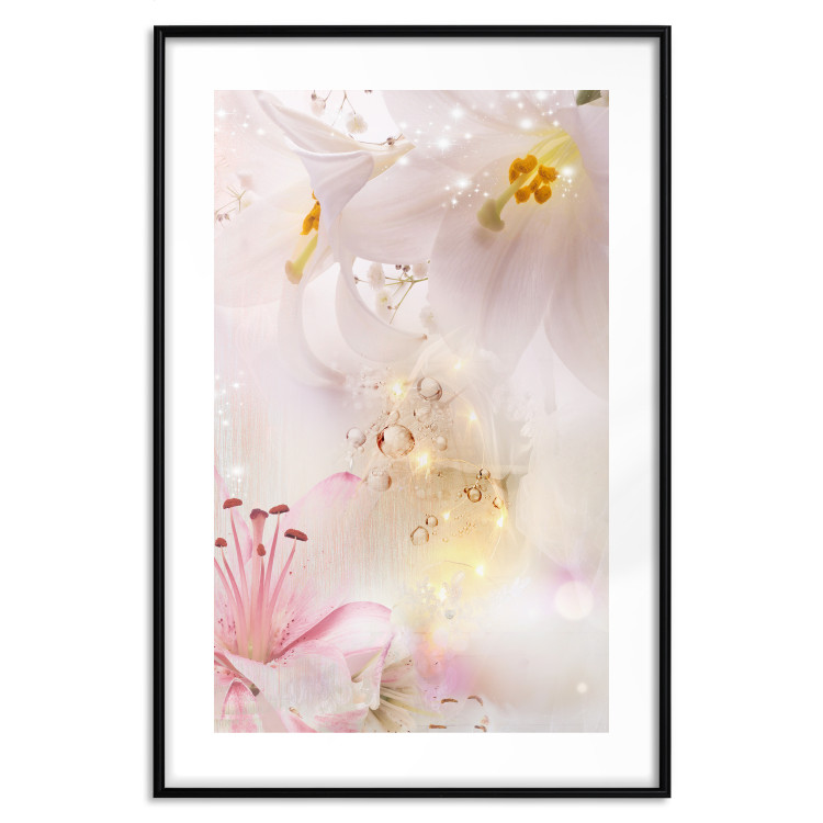 Wall Poster Lilac Paradise - colorful composition with floral motif and water droplets 117886 additionalImage 16