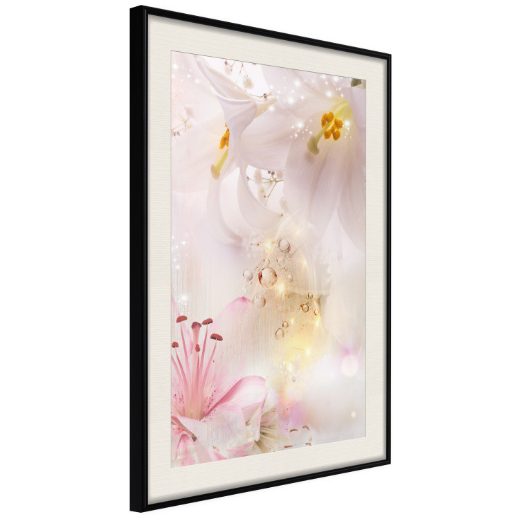 Wall Poster Lilac Paradise - colorful composition with floral motif and water droplets 117886 additionalImage 3