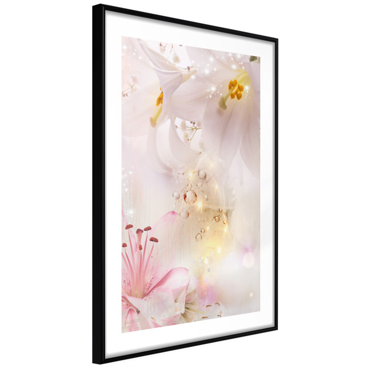 Wall Poster Lilac Paradise - colorful composition with floral motif and water droplets 117886 additionalImage 12