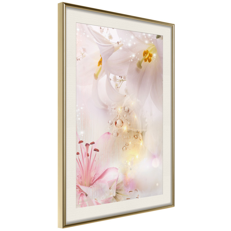 Wall Poster Lilac Paradise - colorful composition with floral motif and water droplets 117886 additionalImage 2