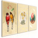 Canvas Natural wonders - colorful plants and beautiful birds in vintage style 118186 additionalThumb 2