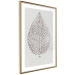 Wall Poster Lacy Leaf - plant abstraction with a golden leaf on a light background 118786 additionalThumb 6