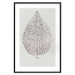 Wall Poster Lacy Leaf - plant abstraction with a golden leaf on a light background 118786 additionalThumb 15