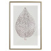 Wall Poster Lacy Leaf - plant abstraction with a golden leaf on a light background 118786 additionalThumb 14