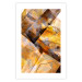 Poster Intensity - industrial geometric abstraction in yellow tones 118986 additionalThumb 25