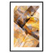 Poster Intensity - industrial geometric abstraction in yellow tones 118986 additionalThumb 17