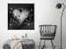Wall Poster Gift Me Love - black and white heart adorned with floral ornaments 121886 additionalThumb 3