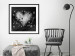 Wall Poster Gift Me Love - black and white heart adorned with floral ornaments 121886 additionalThumb 4