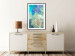 Poster Colors of the Lake - abstract spots on a crumpled paper texture 122286 additionalThumb 4