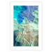 Poster Colors of the Lake - abstract spots on a crumpled paper texture 122286 additionalThumb 19