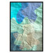 Poster Colors of the Lake - abstract spots on a crumpled paper texture 122286 additionalThumb 18