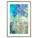 Poster Colors of the Lake - abstract spots on a crumpled paper texture 122286 additionalThumb 14