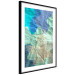 Poster Colors of the Lake - abstract spots on a crumpled paper texture 122286 additionalThumb 11