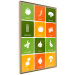 Poster Colorful Vegetables - board with colorful squares and vegetable graphics 123586 additionalThumb 12