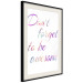 Poster Don't forget to be awesome - colorful English inscriptions on white background 123986 additionalThumb 3