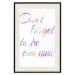 Poster Don't forget to be awesome - colorful English inscriptions on white background 123986 additionalThumb 18