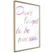 Poster Don't forget to be awesome - colorful English inscriptions on white background 123986 additionalThumb 12