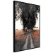 Wall Poster Road to the Forest - landscape of road and trees against orange meadow 124386 additionalThumb 10