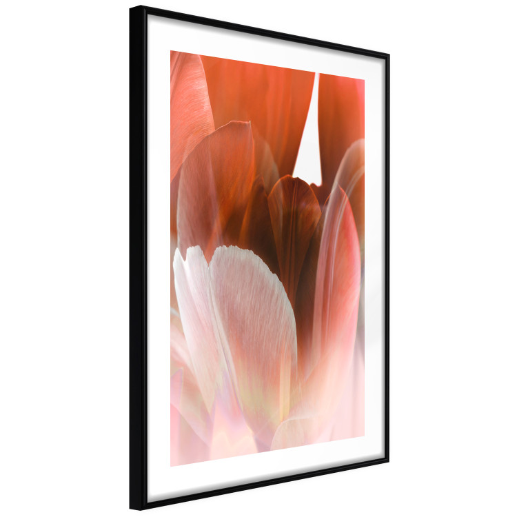 Poster Mysterious Interior - flower with red plant motif with glow 124486 additionalImage 11