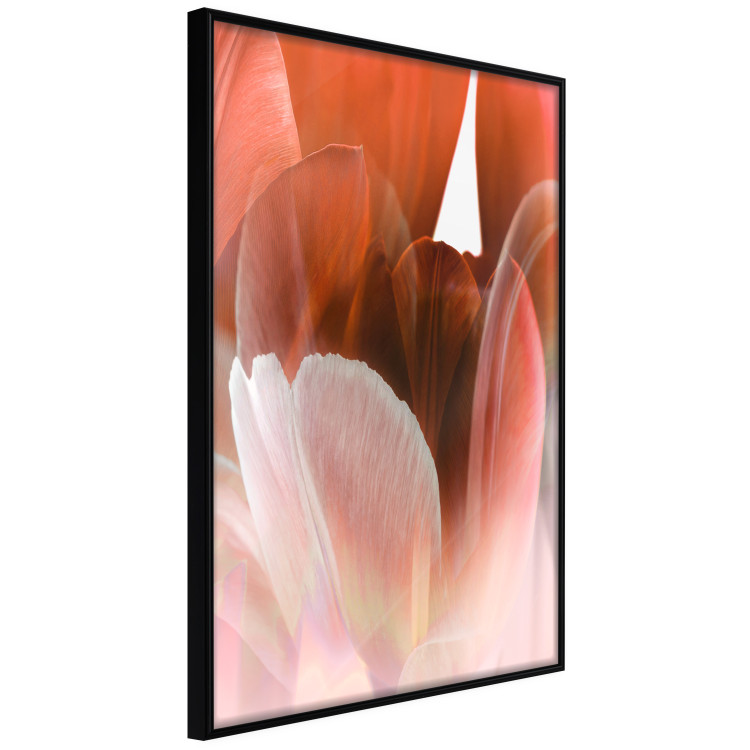Poster Mysterious Interior - flower with red plant motif with glow 124486 additionalImage 10
