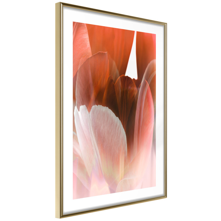 Poster Mysterious Interior - flower with red plant motif with glow 124486 additionalImage 6
