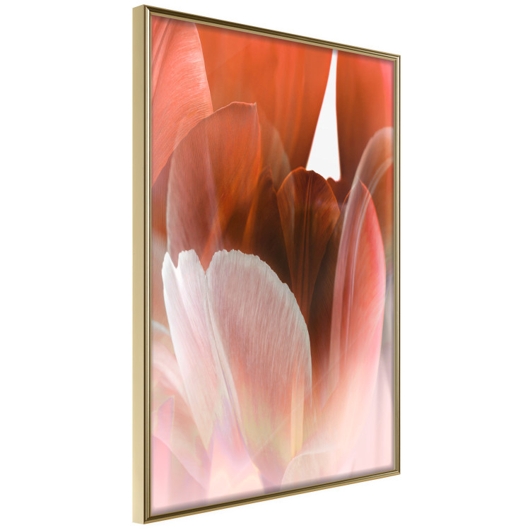 Poster Mysterious Interior - flower with red plant motif with glow 124486 additionalImage 12