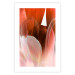 Poster Mysterious Interior - flower with red plant motif with glow 124486 additionalThumb 19