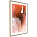 Poster Mysterious Interior - flower with red plant motif with glow 124486 additionalThumb 6