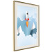 Wall Poster Rocket in the Clouds - rocket flying amidst mountains and clouds in a pastel style 125086 additionalThumb 2