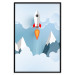 Wall Poster Rocket in the Clouds - rocket flying amidst mountains and clouds in a pastel style 125086 additionalThumb 24