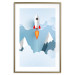 Wall Poster Rocket in the Clouds - rocket flying amidst mountains and clouds in a pastel style 125086 additionalThumb 14
