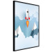 Wall Poster Rocket in the Clouds - rocket flying amidst mountains and clouds in a pastel style 125086 additionalThumb 10
