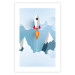 Wall Poster Rocket in the Clouds - rocket flying amidst mountains and clouds in a pastel style 125086 additionalThumb 25