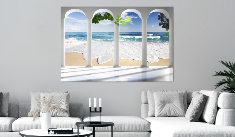 Large canvas print Columns and Sea [Large Format] 128886 additionalImage 5