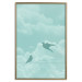 Wall Poster Flight Shadow - abstract dark birds against pastel sky and clouds 129586 additionalThumb 21