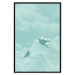 Wall Poster Flight Shadow - abstract dark birds against pastel sky and clouds 129586 additionalThumb 16