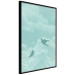 Wall Poster Flight Shadow - abstract dark birds against pastel sky and clouds 129586 additionalThumb 11
