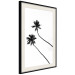Wall Poster Solitary Palms - black tropical trees on a contrasting white background 129786 additionalThumb 2