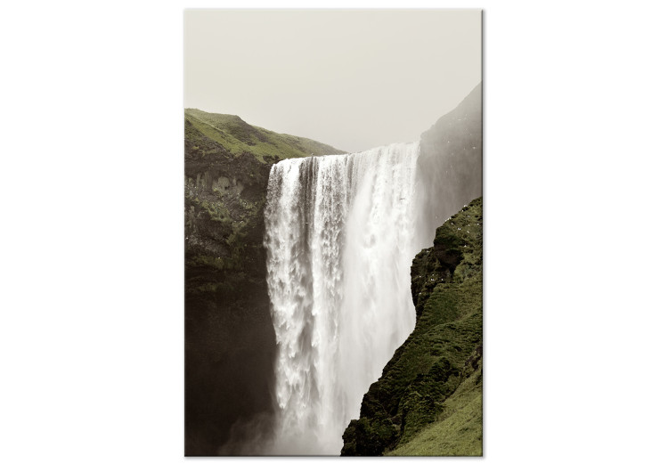 Canvas Majesty of Nature (1-piece) Vertical - landscape of a grand waterfall 130286